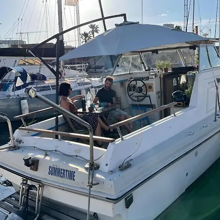 보트호텔 Beautiful 70s Vintage Yacht Boat In Barcelona *
